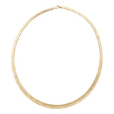 18K Gold Necklace with Wide Classic Design