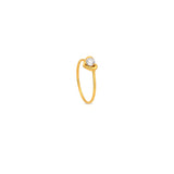 18K Gold Ring with Loving Hearts Elegant Touch Design