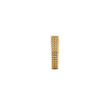 18K Gold Ring with Paved Stones Design