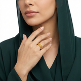 خاتم ذهب عيار 21 بتصميم كرات ذهبية