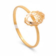 21K Gold Ring with Contemporary Design