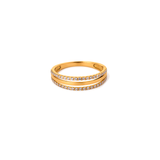 18K Gold Ring with Happy Journey Design