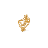 خاتم ذهب عيار 21 بتصميم قلوب