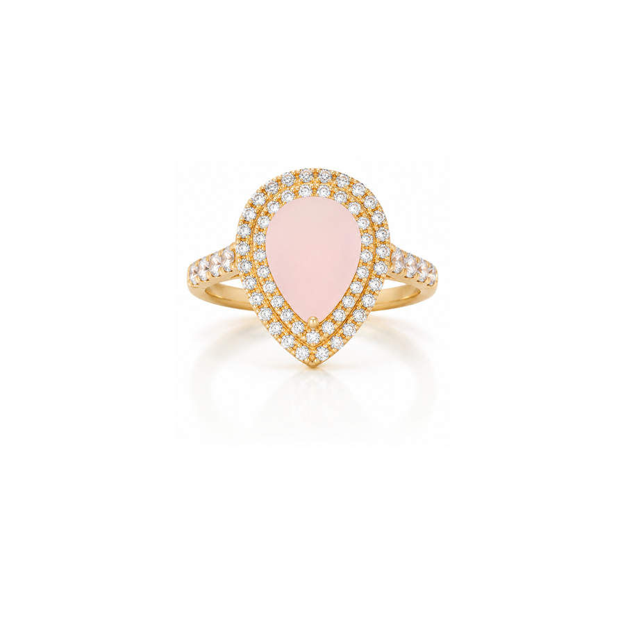 18K Gold Ring with Lagrima Design