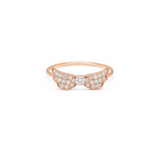18K Gold Ring with Babylon Paved Wings Design