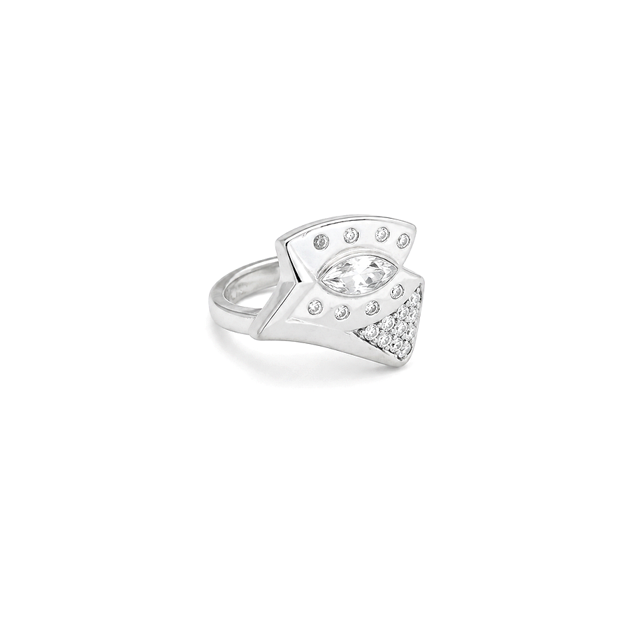 18K White Gold Ring