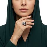خاتم ذهب أبيض عيار 18 فيرجيني