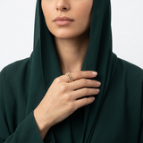 خاتم ذهب عيار 18 رقيق