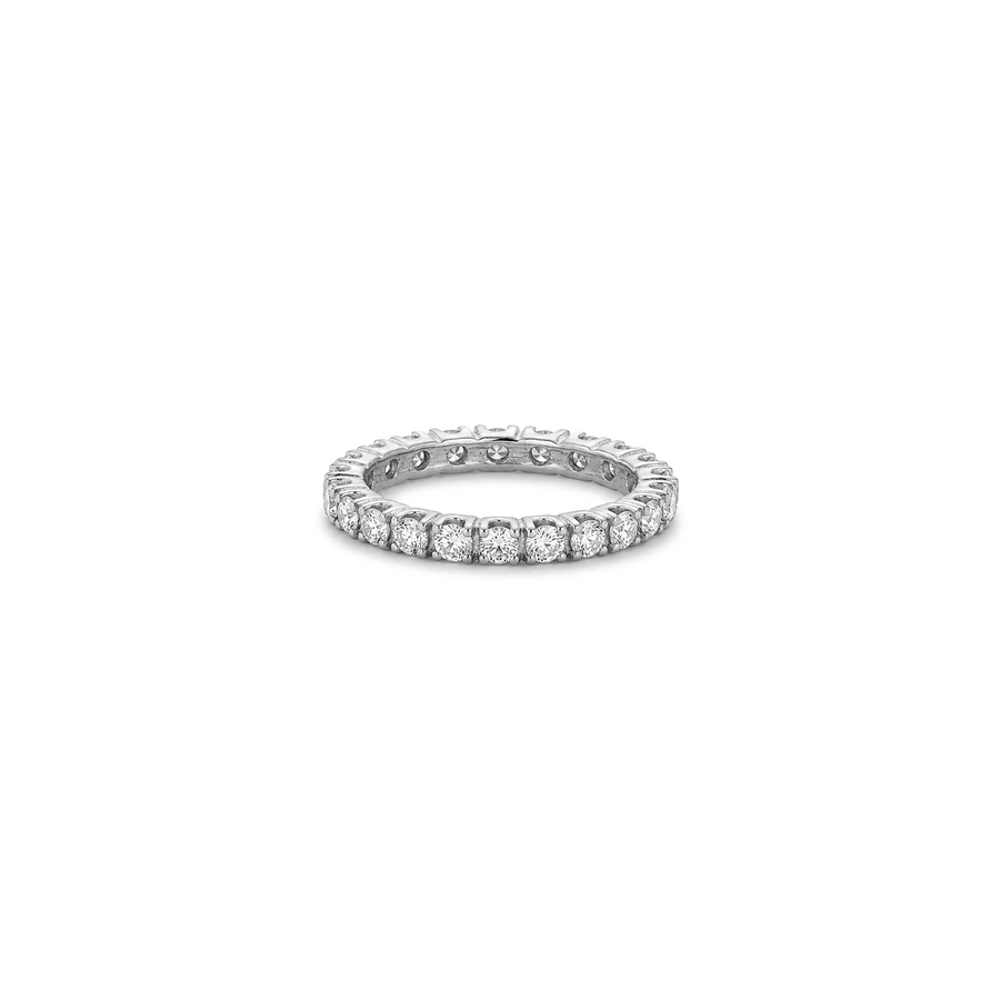 18K White Gold Ring with Olivia Design