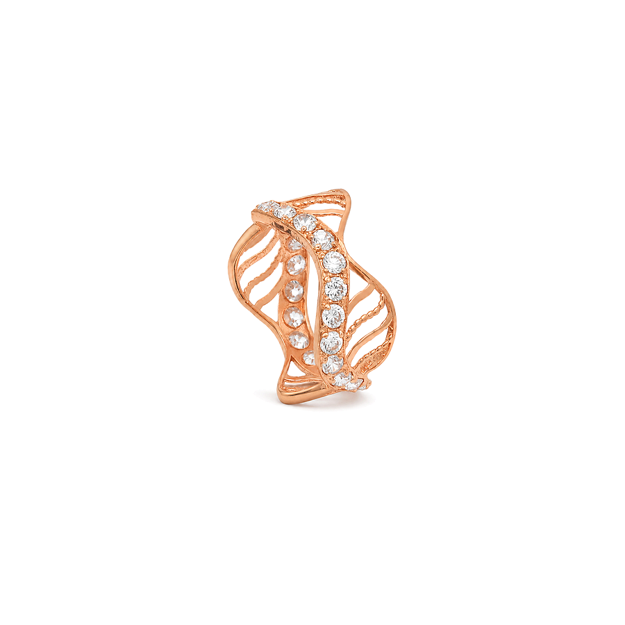 18K Gold Ring with Smooth Polished Band Design