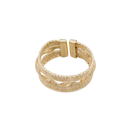 18K Gold Ring with Ornate Design