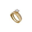 18K Gold Tunes Ring with Double Design