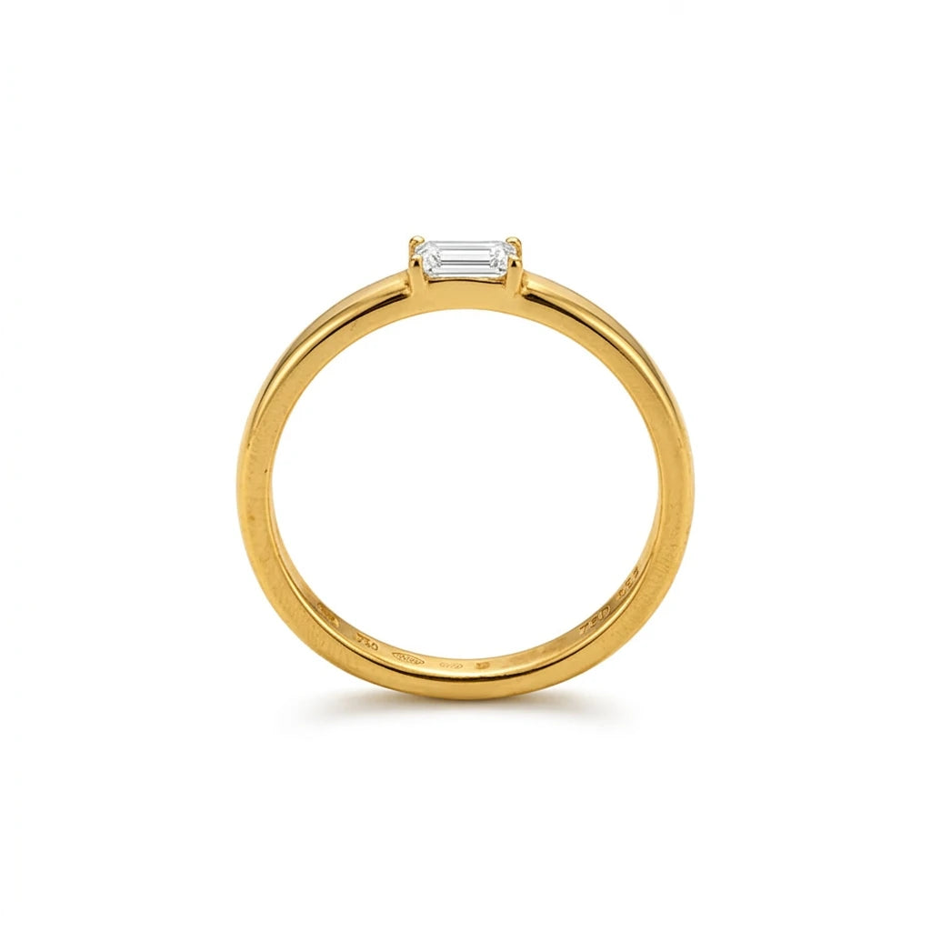 18K Gold Ring with Delicate Stones That Resemble You Design