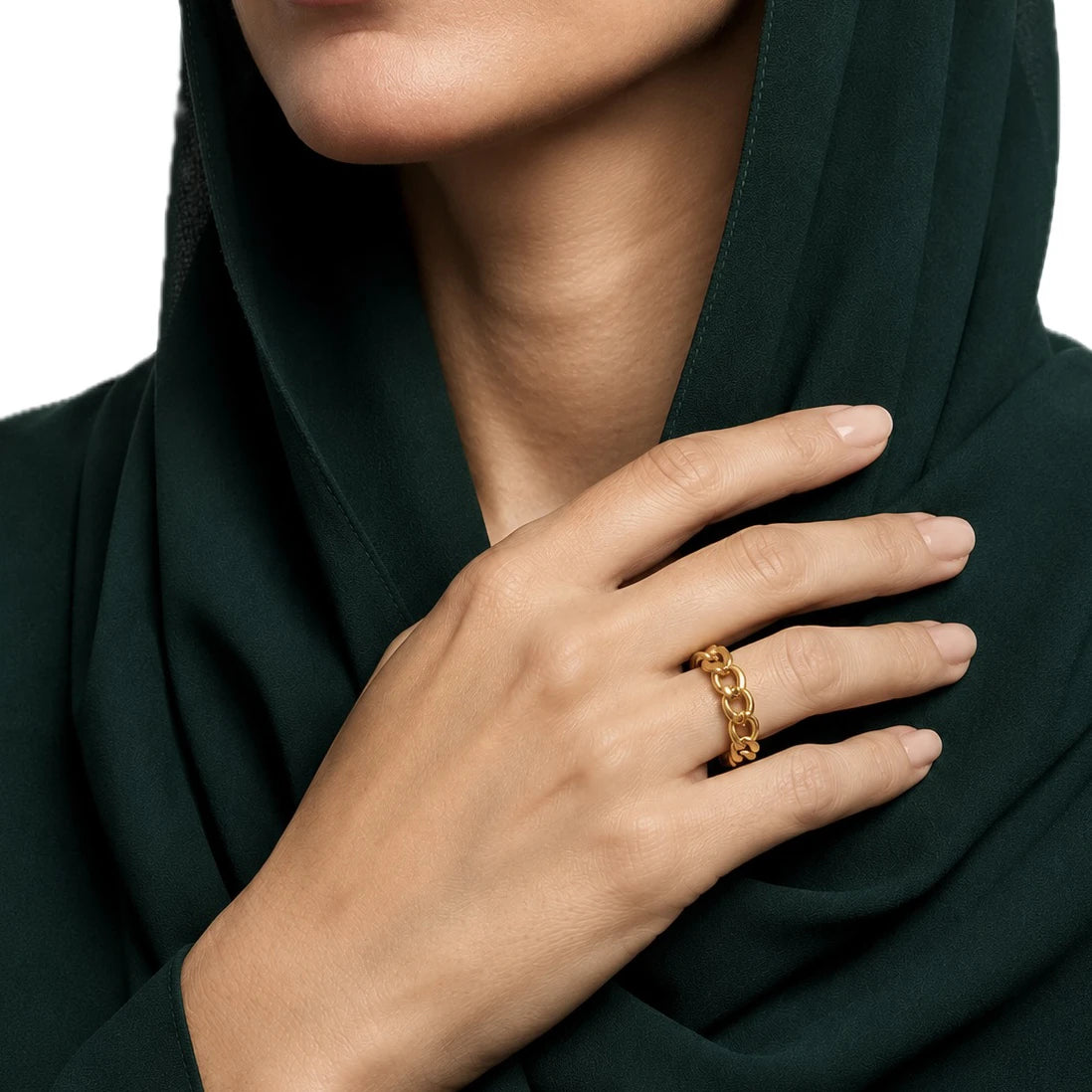 18K Gold Ring with Modern Design