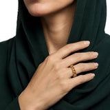 18K Gold Ring with Modern Design