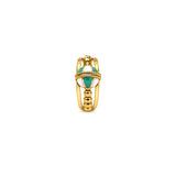 18K Gold Ring with Time Machine Design