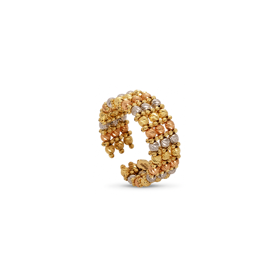 18K Gold Ring with Life Weave Design