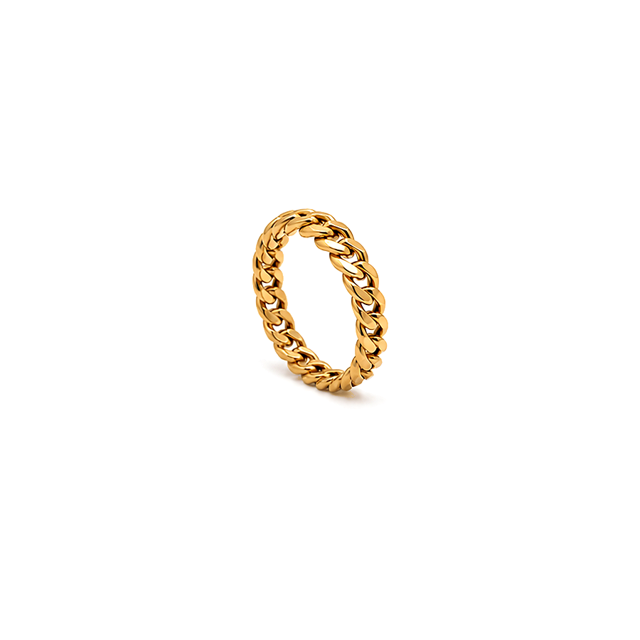 18K Gold Ring with Finale Design