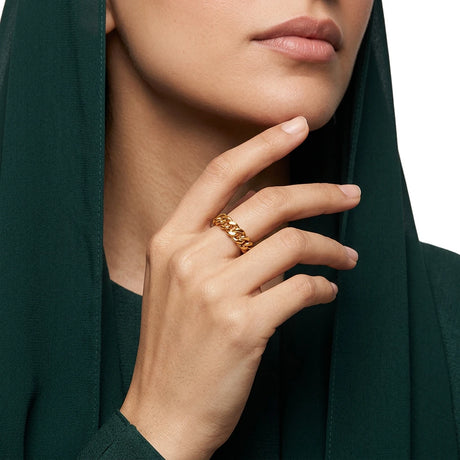 خاتم ذهب عيار 18 مسك الختام