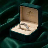 18K Gold Ring with Bridget Sparkling Stones Design