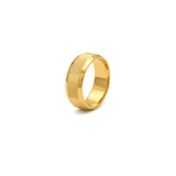 18K Gold Wedding Band with Sonita Design