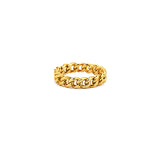 18K Gold Wedding Ring with Ropes Authenticity Design