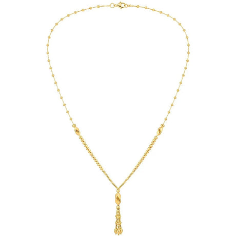 21K Gold Set with Beaded Design