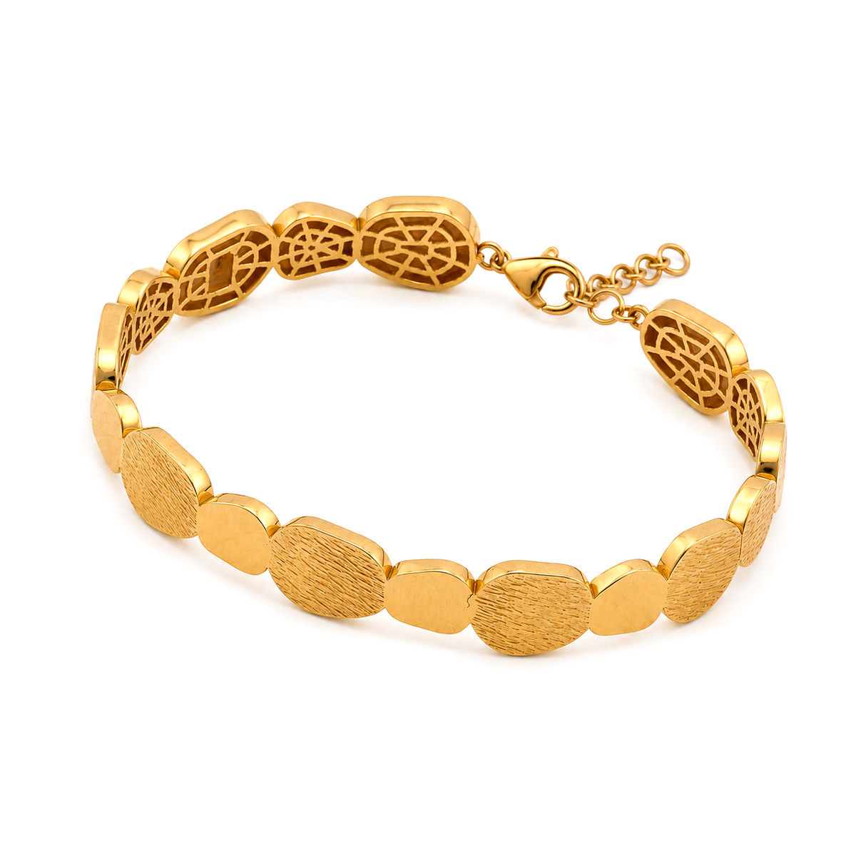 18K Gold Bracelet Anbac Engraving Design