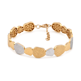 18K Gold Bracelet Royal Engraving Design