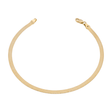 18K Gold Fluid Chain with Smooth Flat Design