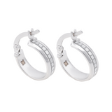 18K Gold Earrings with Circular Design