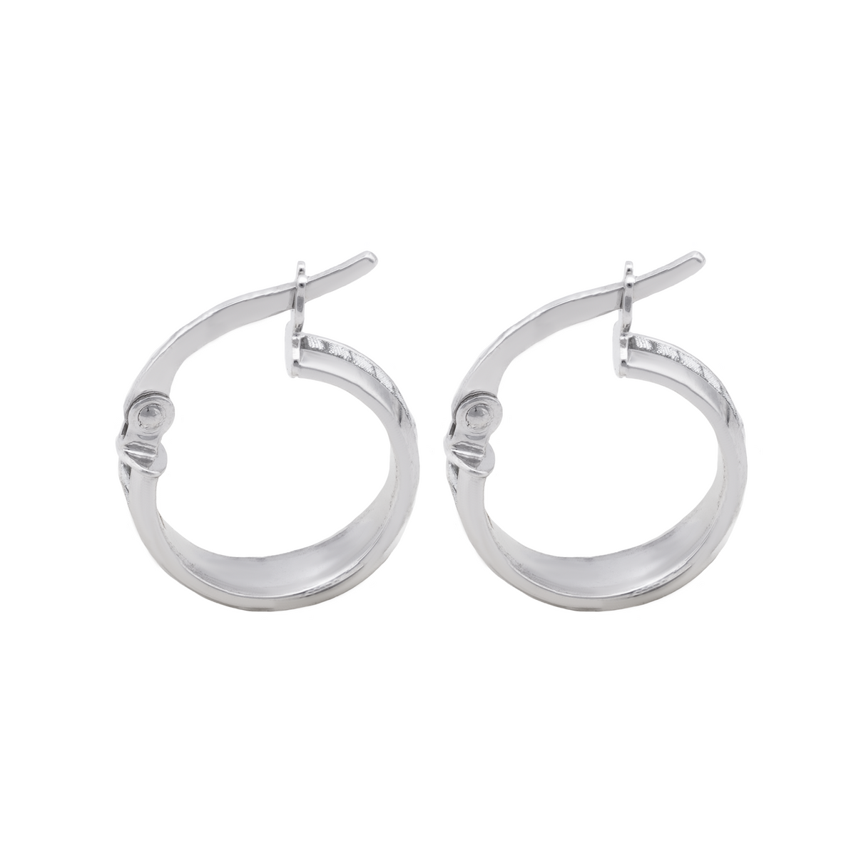 18K Gold Earrings with Circular Design