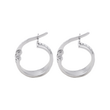 18K Gold Earrings with Circular Design