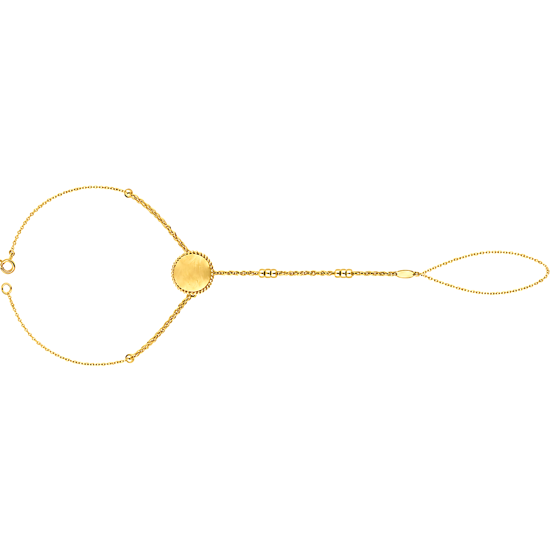 21K Gold Fingerprint Palm