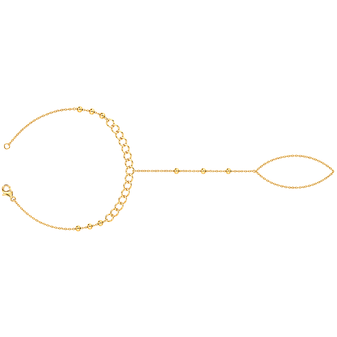 21K Gold Palm With Overlapping Circles