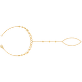 21K Gold Palm With Overlapping Circles