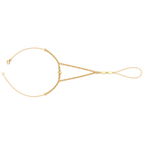 21K Gold Palm With Braided Design