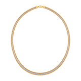 18K Gold Necklace with Braided Thick Design