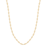 18K Gold Necklace with Harmonious Twisted Design