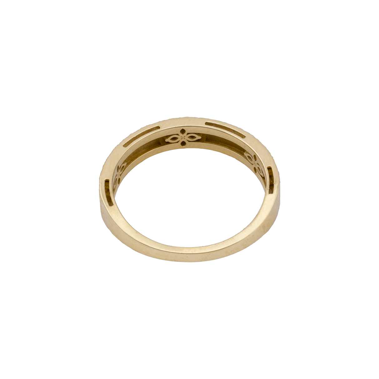 18K Gold Ring with Twins Double Design