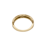 18K Gold Ring with Twins Double Design
