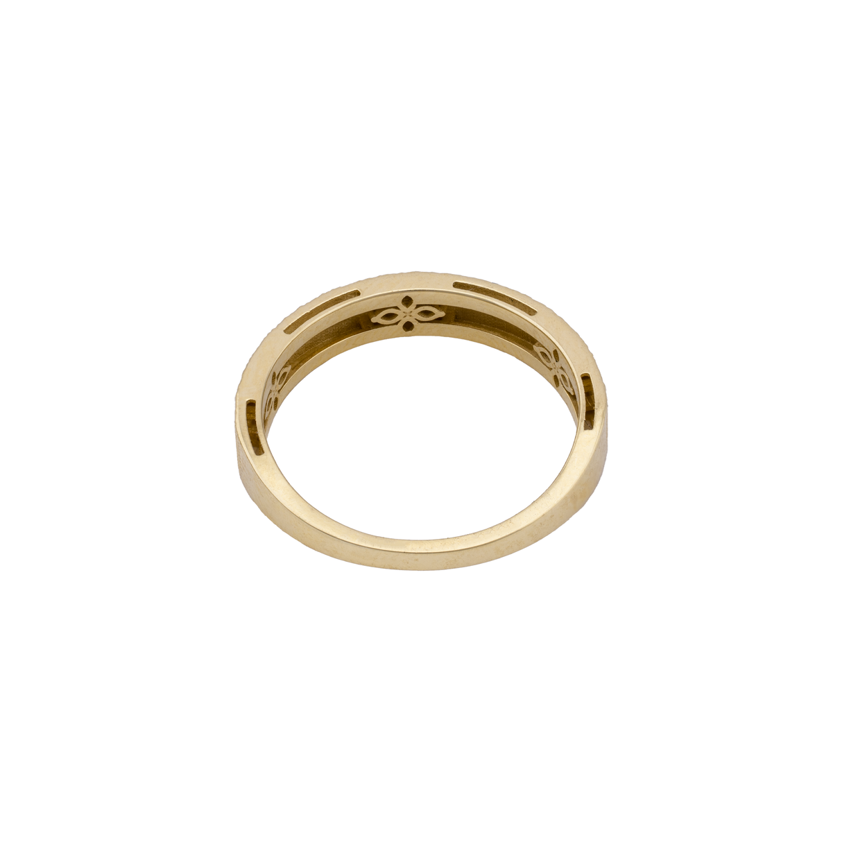 18K Gold Ring with Twins Double Design
