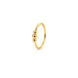 21K Gold Set with Hanging Ball Design