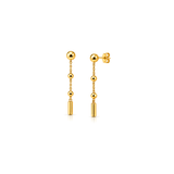 21K Gold Set with Hanging Ball Design