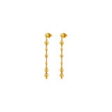 21K Gold Set with Long Layered Chain