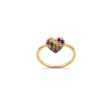 18K Gold Ring with Forever Small Design