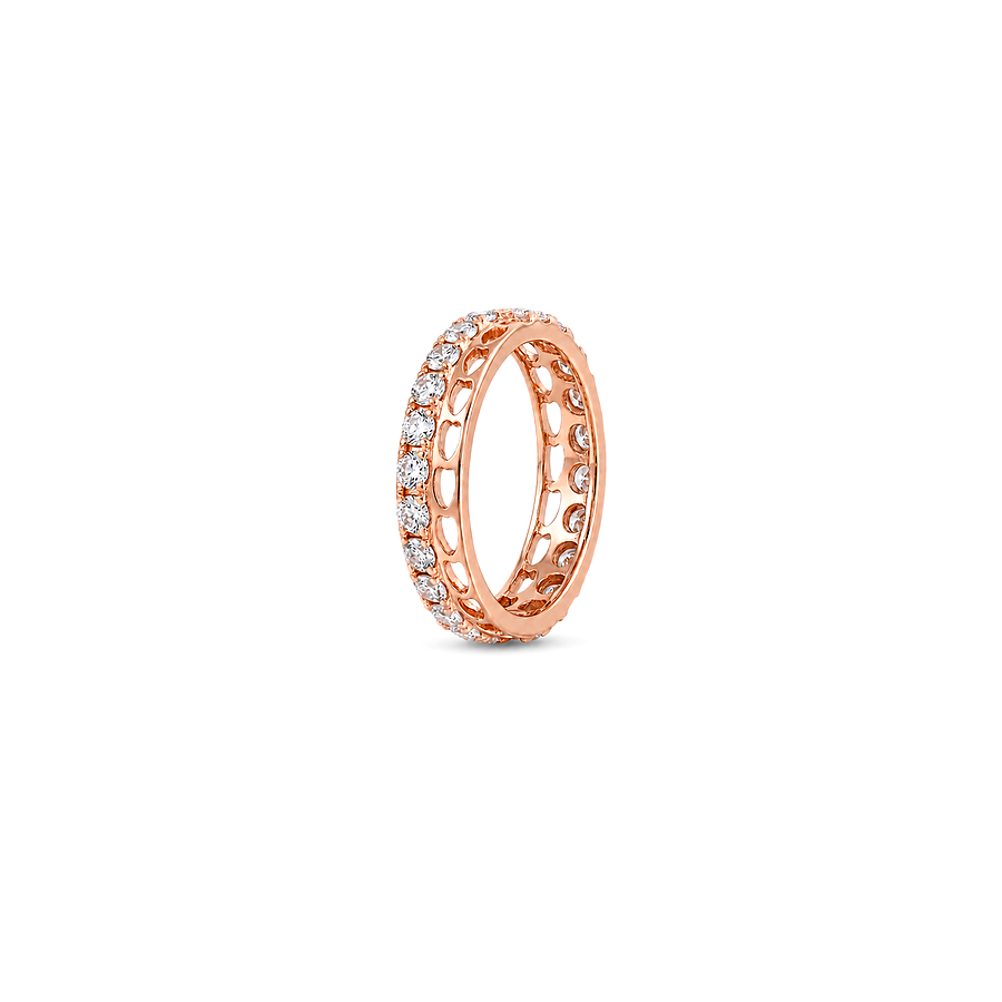 18K Gold Wedding Ring with Cardia Design