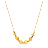 18K Gold Pendant with Antique Cubes Design