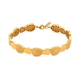 18K Bracelet with Golden Beads Design