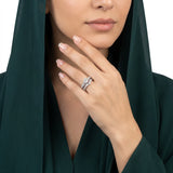 خاتم توينز الماس عيار 18